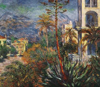 Claude Monet Village with Mountains and Agave Plant Germany oil painting art